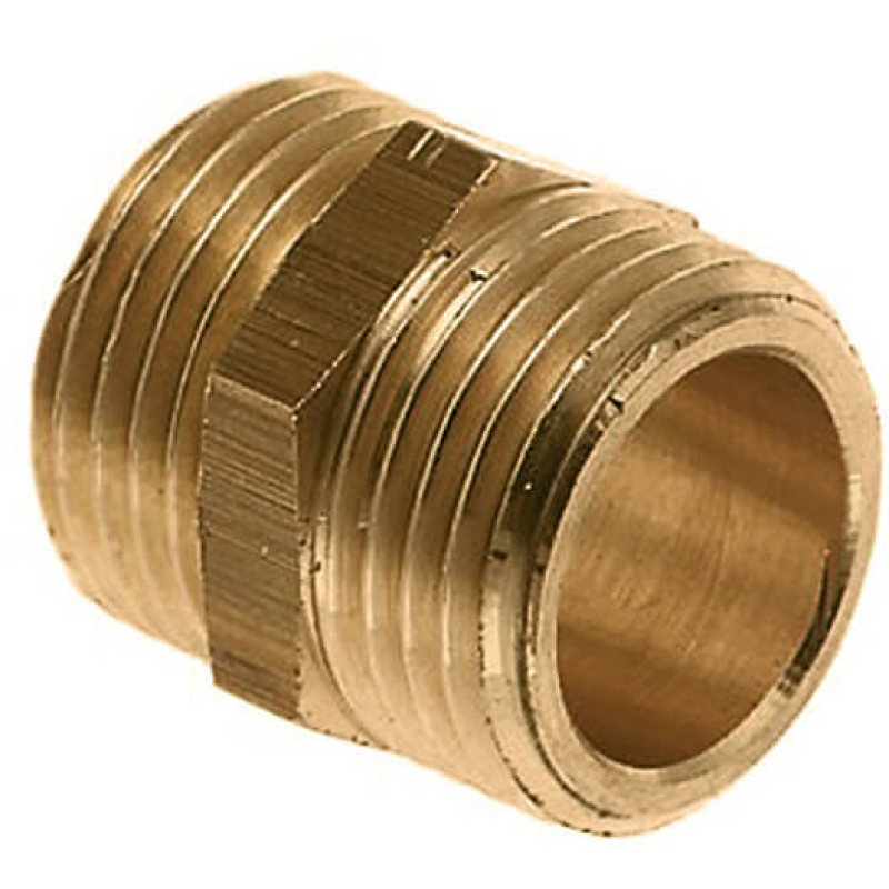 BONFIX - Messing draadfitting dubbel nippel alle maten